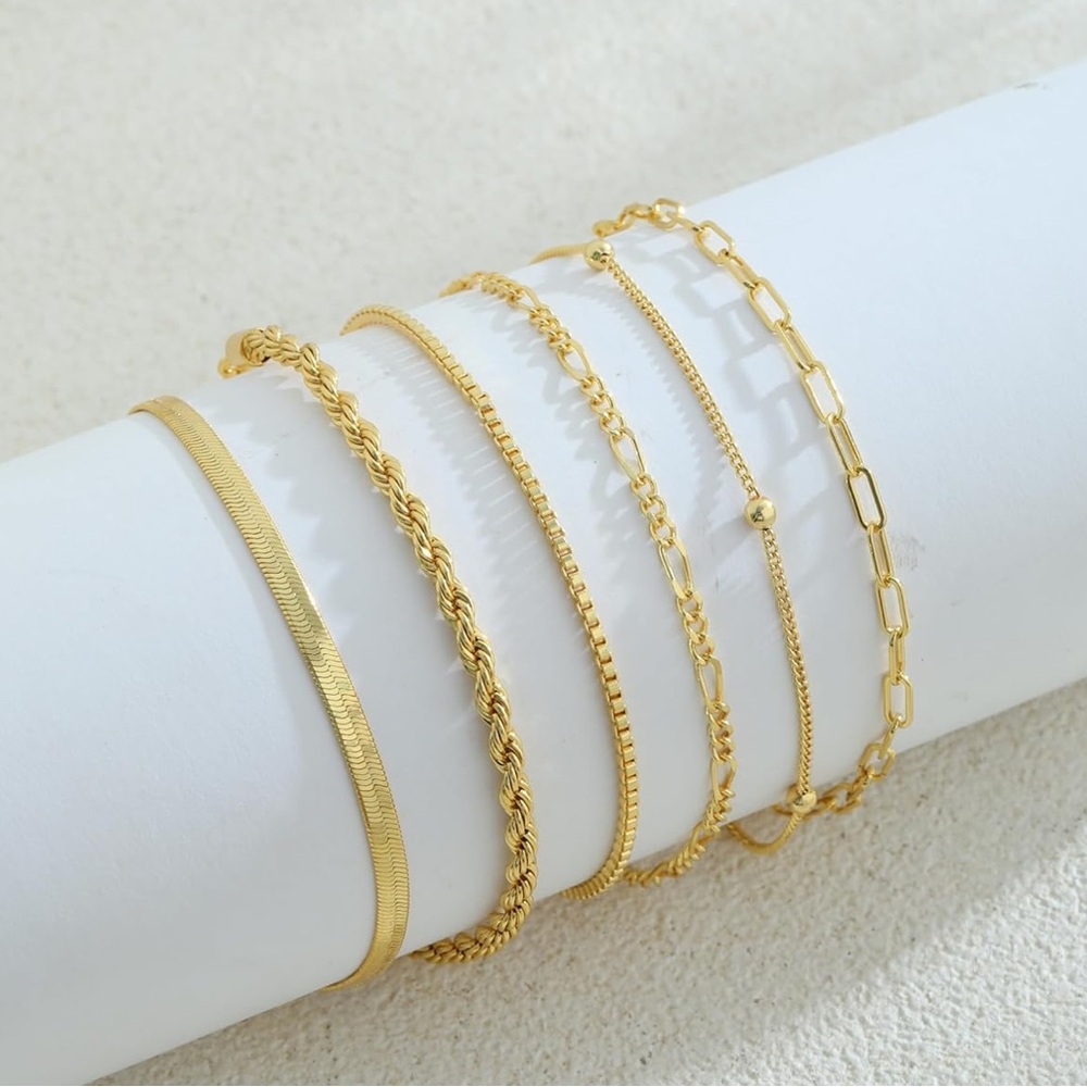 Hanna Gold Bracelet Stack Set (1030)